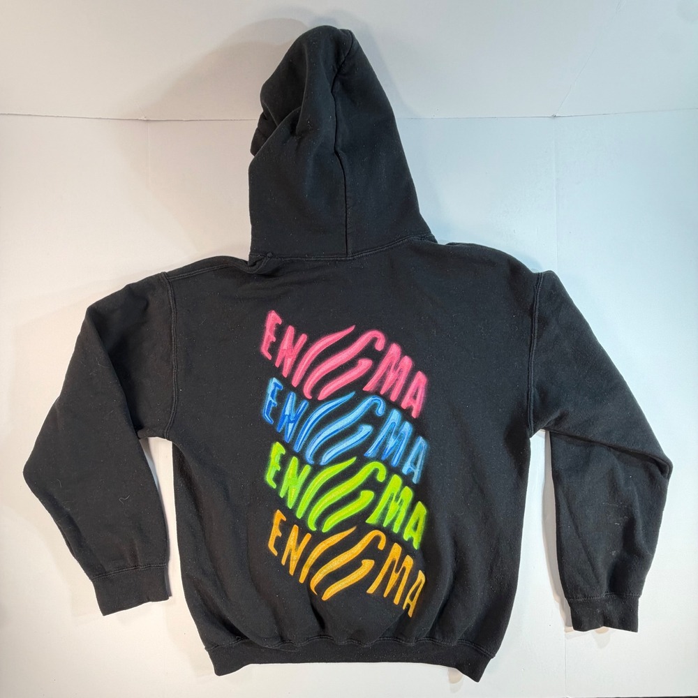 Lady Gaga Enigma Hoodie Black Las Vegas Residency Concert Graphic Mens Medium